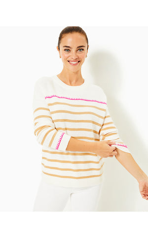 Kyren Sweater - Coconut Never Ending Stripe