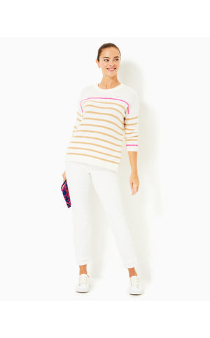 Kyren Sweater - Coconut Never Ending Stripe