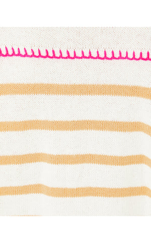 Kyren Sweater - Coconut Never Ending Stripe