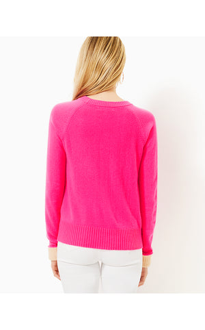 Charlisa Cashmere Sweater - Passion Fruit Pink