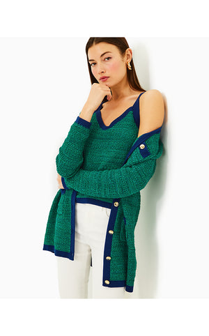 Tannery Sweater Set - Deep Lagoon Moonlight Tweed