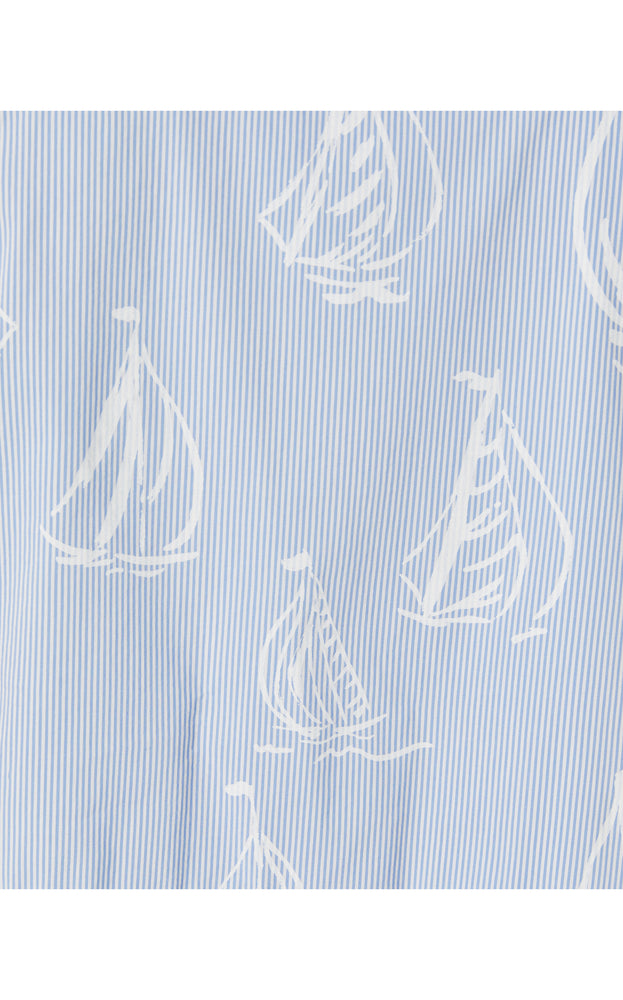 Breah Sleeveless Top - Resort White - A Lil Nauti Pigment Print