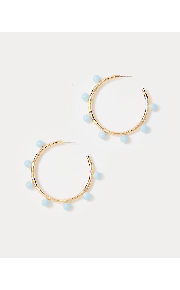 Wave N Sea Hoop Earrings - Bluette