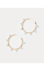Wave N Sea Hoop Earrings - Bluette