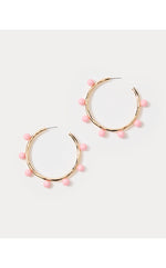 Wave N Sea Hoop Earrings - Conch Shell Pink