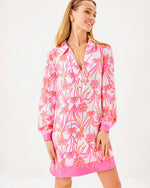 Iralanne Popover Shirtdress - Resort White Lovely Long Stems Engineered