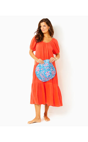 Zemini Maxi Dress Cover-Up - Flamingo Feather