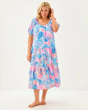 Zemini Maxi Dress Cover-Up - Multi Roar of The Seas