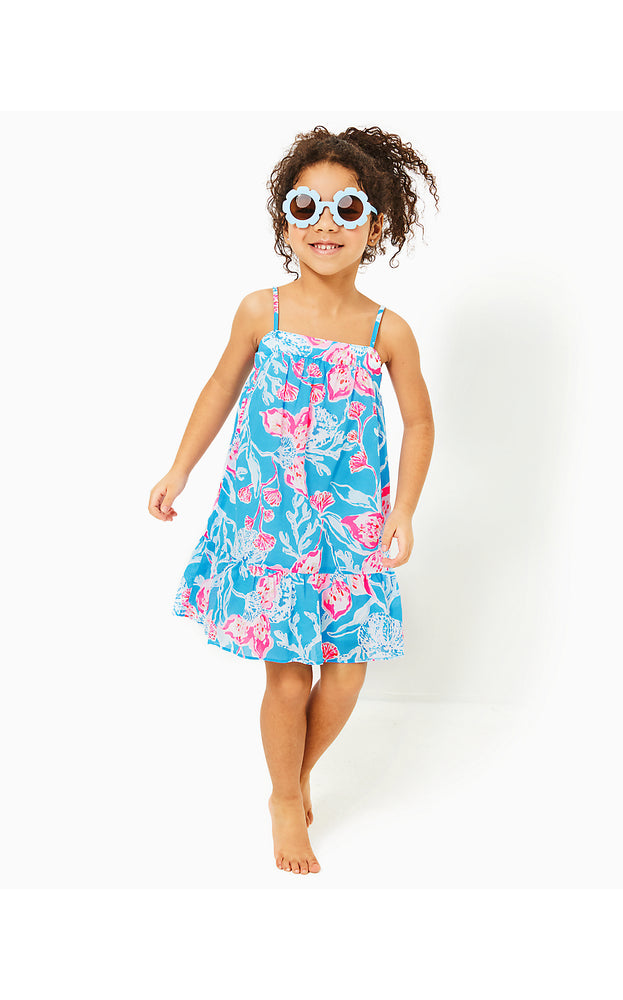 Girls Mini Alessia Dress - Multi - Bahamian Rhapsody