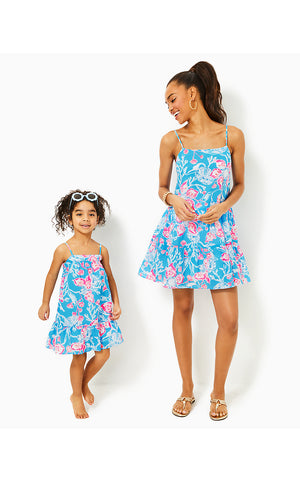 Girls Mini Alessia Dress - Multi - Bahamian Rhapsody