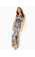 Holland Maxi Dress - Coconut - Pineapple Princess Engineered Knit Maxi Dress