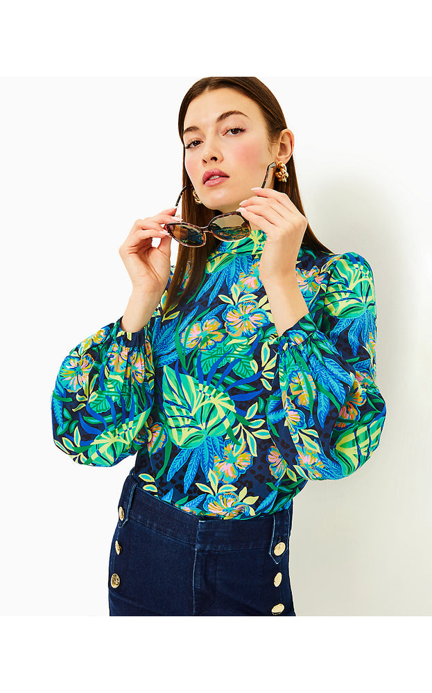 Witaker Silk Top - Multi The Hottest Spot