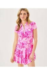 UPF 50+ Luxletic Alona Dress- Parigi Pink Supporting Squad