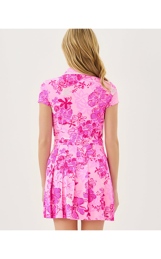 UPF 50+ Luxletic Alona Dress- Parigi Pink Supporting Squad