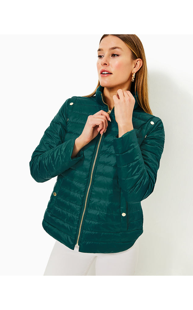 Tenna Puffer Jacket - Villa Green