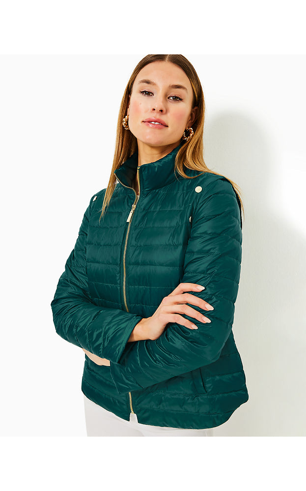 Tenna Puffer Jacket - Villa Green