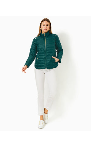 Tenna Puffer Jacket - Villa Green