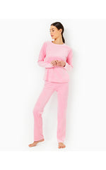 Ciana Velour Top - Conch Shell Pink