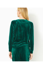 Ciana Velour Top - Villa Green