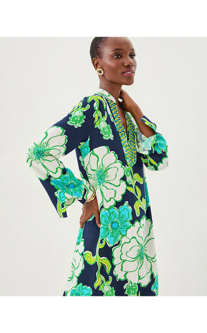 Irella Maxi Caftan Dress - Low Tide Navy Oversized Go Big