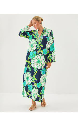 Irella Maxi Caftan Dress - Low Tide Navy Oversized Go Big