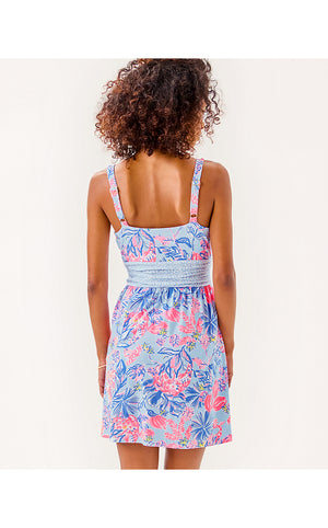Nemy Skirted Romper - Multi Elephant Splash Engineered Romper