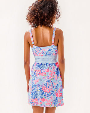 Nemy Skirted Romper - Multi Elephant Splash Engineered Romper