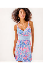 Nemy Skirted Romper - Multi Elephant Splash Engineered Romper