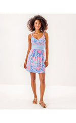 Nemy Skirted Romper - Multi Elephant Splash Engineered Romper