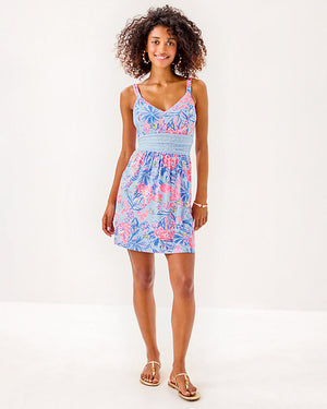 Nemy Skirted Romper - Multi Elephant Splash Engineered Romper