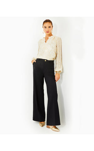 33" Colletti High Rise Trouser - Noir