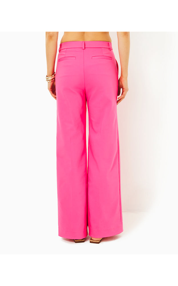 33" Colletti High Rise Trouser - Passion Fruit Pink