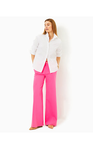 33" Colletti High Rise Trouser - Passion Fruit Pink