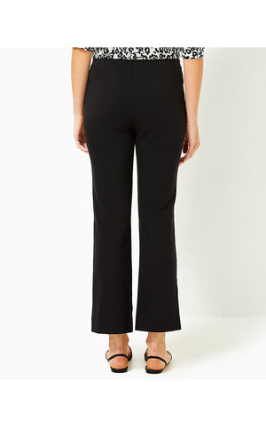 28" Christabel Ponte Crop Flare Pant - Noir