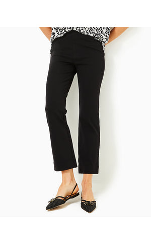 28" Christabel Ponte Crop Flare Pant - Noir