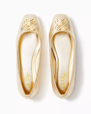 Patina Ballet Flat - Gold Metallic