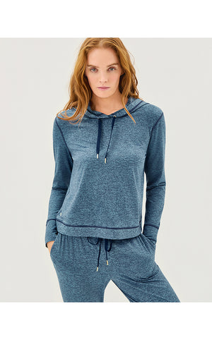 UPF 50+ Asena Hoodie - Low Tide Navy X Tangier Teal