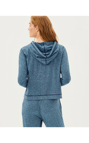UPF 50+ Asena Hoodie - Low Tide Navy X Tangier Teal