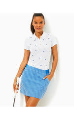 UPF 50+ Luxletic Aona Skort - Morelle Blue Performance Gingham