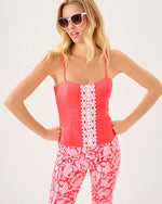 Shelli Stretch Top - Cane Coral