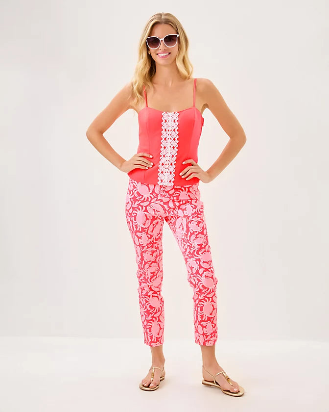 Shelli Stretch Top - Cane Coral