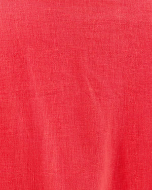Mialeigh Linen Dress - Cane Coral