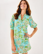 Mialeigh Linen Dress - Fresh Water Blue Sunbathers Bliss