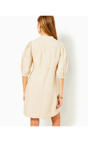 Mialeigh Linen Dress - Sand Bar X Resort White