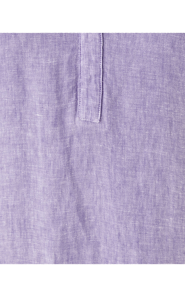
            
                Load image into Gallery viewer, Mialeigh Linen Dress- Tropicalia Purple X Resort White
            
        