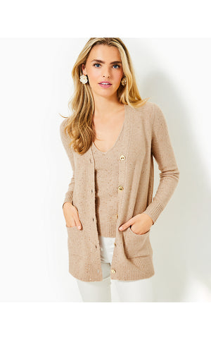 Averlie Sequin Cardigan - Gold Metallic