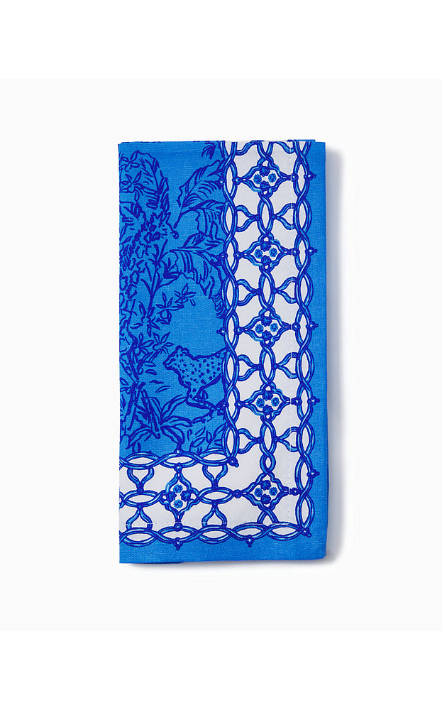 Dinner Napkin Set - Blue Stream Safari Party Engineered