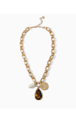 Safari Party Necklace - Brown Tortoise