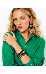 Jet Set Jungle Bracelets - Noir