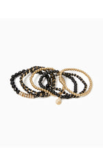 Jet Set Jungle Bracelets - Noir